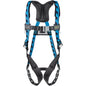 Miller AC-TB Premium Breathable Full-Body Harness, with Steel Hardware, 5 Points of Adjustment, with Back D-Ring, and Quick-Connect Chest Buckle & Tongue Leg Buckles Blue Fall Protection