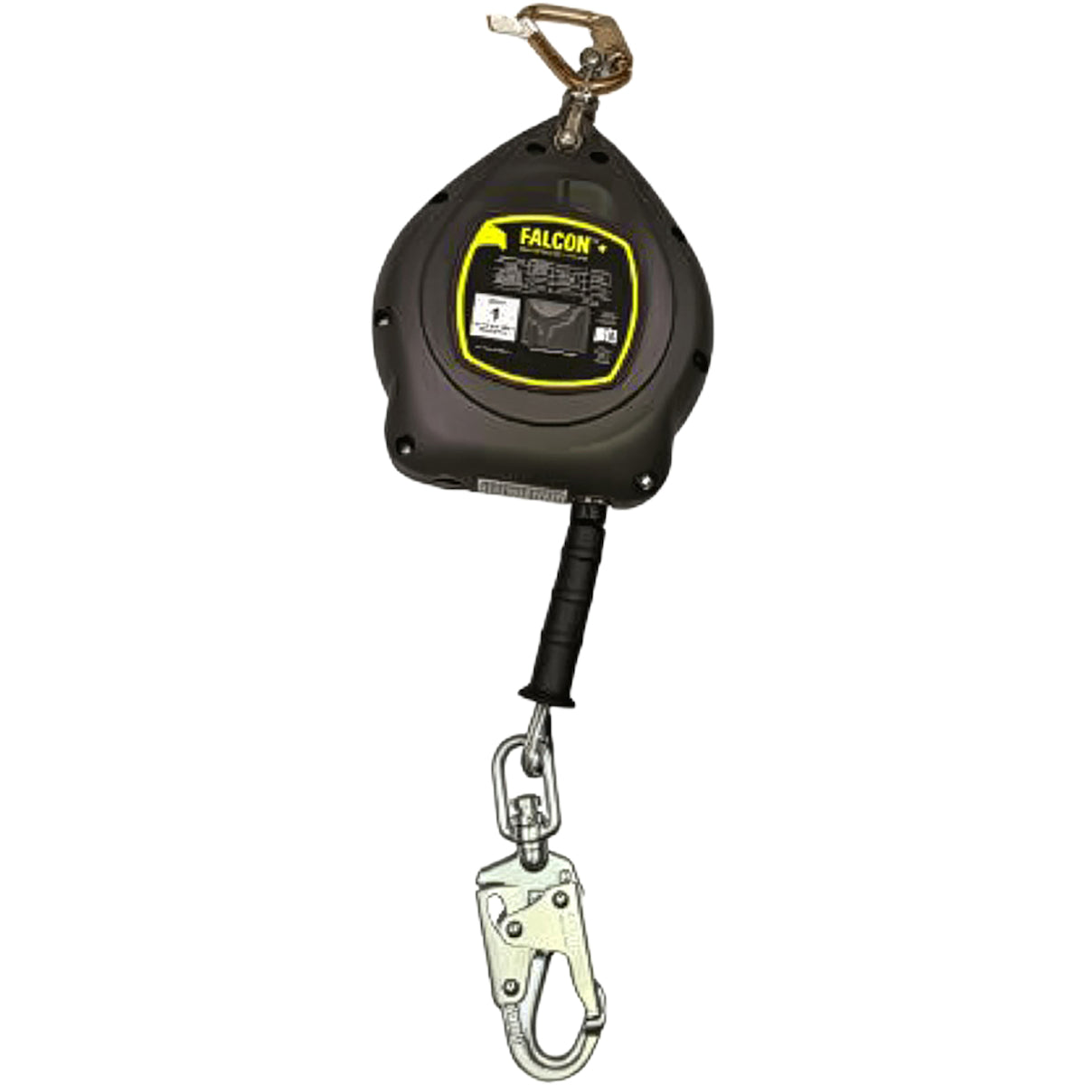 Miller MFS-OGC1-02 Self-Retracting Lifeline, with Galvanized Steel Cable, Steel Swivel Snap Hook Silver Fall Protection