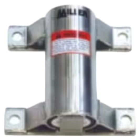 Miller DH-8ZP/ Wall Mount Sleeve, Zinc-Plated Steel Silver Fall Protection