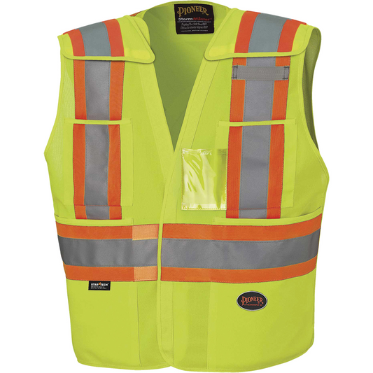 Pioneer 5-pt Tear-Away Vest - Hi Vis Yellow/Green
