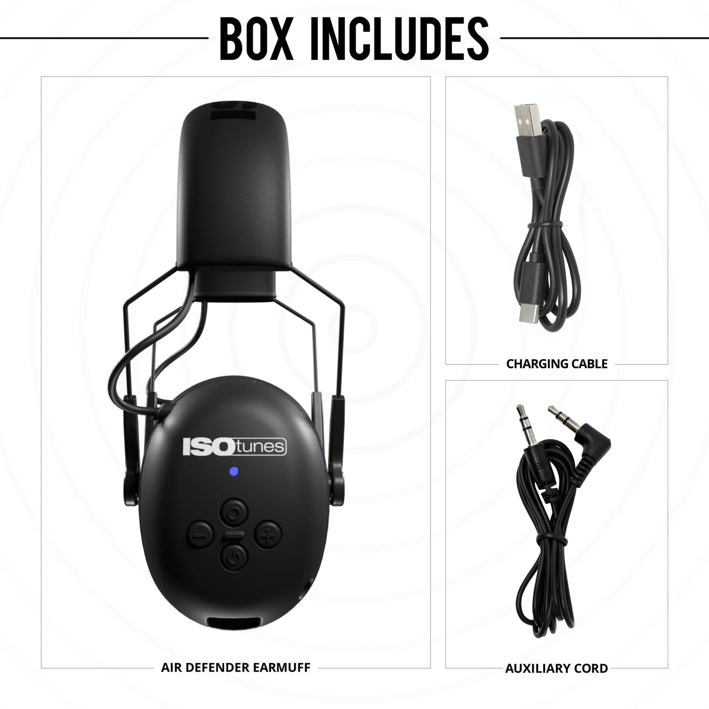 IsoTunes Wireless Safety Air Defender Safety Earmuffs with Bluetooth