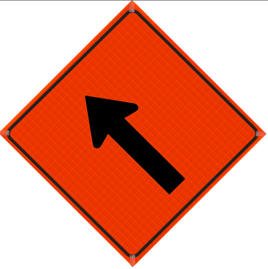 Roll-up Traffic Sign - Lane Closure Arrow