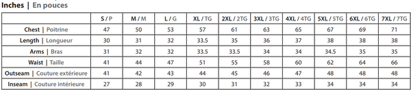 Sizing Chart