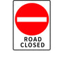 Plasticade Canada Road Closed (RB-92) Roll-Up Traffic Sign 36" x 48" (91.44cm x 121.92cm) - MUTCD Canada compliant portable construction zone sign - supplynow.ca