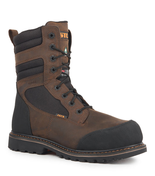 STC Whiskey Jack Men's Steel Toe Work Boots - Brown