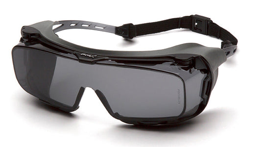 Pyramex Cappture Plus S9920STMRG Safety Glasses - Gray Frame Gray H2MAX Anti-Fog with Rubber Gasket Lens - ANSI Z87.1+ CSA Z94.3 | Supplynow.ca