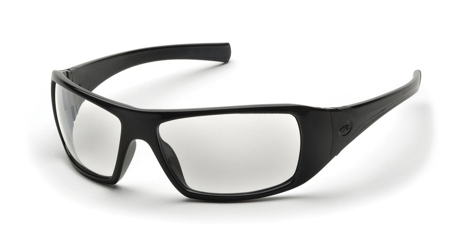 Pyramex Goliath SB5610D Safety Glasses - Black Frame Clear Lens - ANSI Z87.1+ CSA Z94.3 | Supplynow.ca