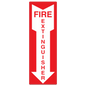Fire Extinguisher Safety Sign (18 in X 4 in) - Vinyl Adhesive