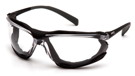 Pyramex Proximity SB9310ST Safety Glasses - Black Frame Clear H2X Anti-Fog Lens - ANSI Z87.1+ CSA Z94.3 | Supplynow.ca
