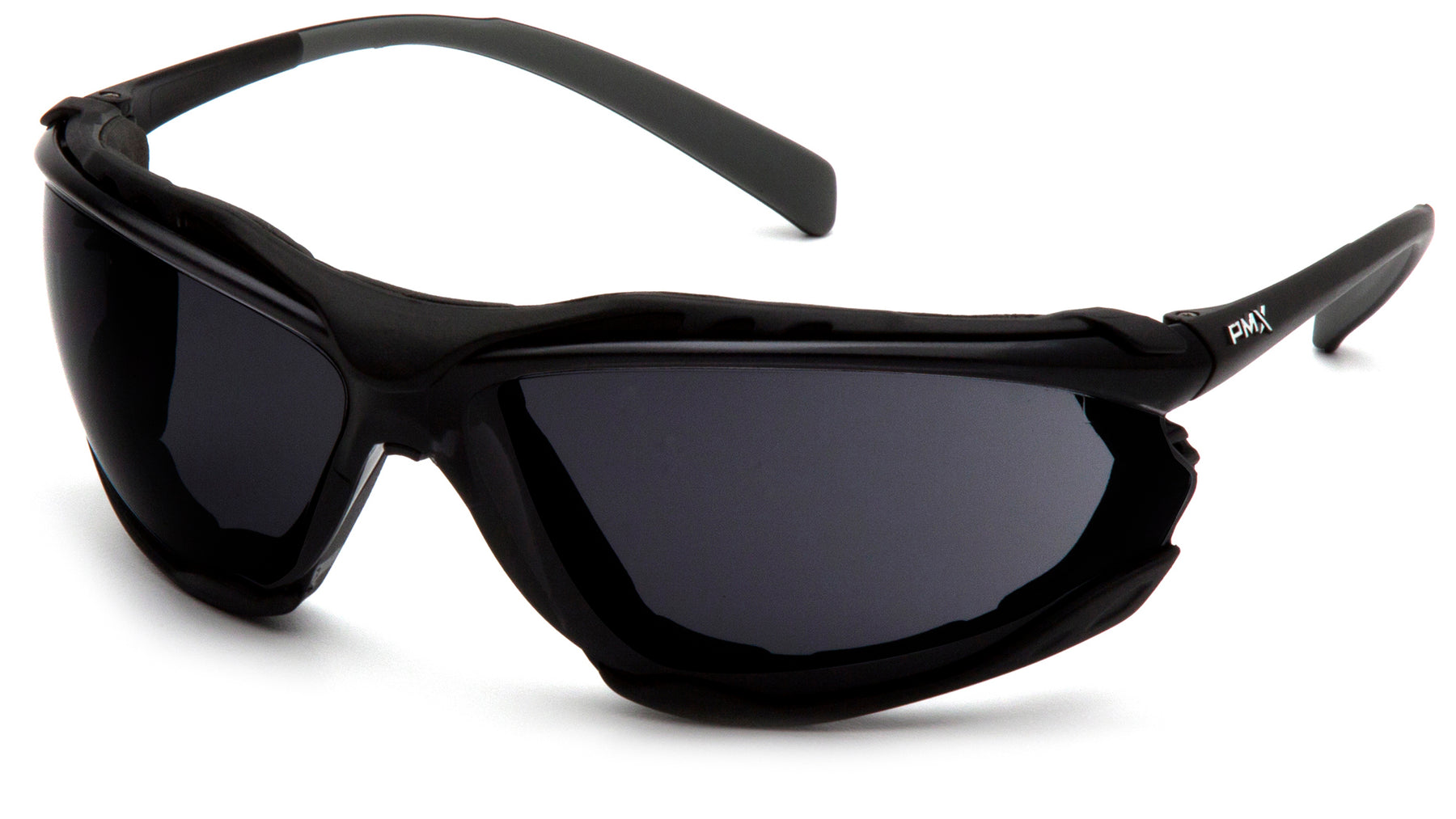 Pyramex Proximity SB9323ST Safety Glasses - Black Frame Dark Gray H2X Anti-Fog Lens - ANSI Z87.1+ CSA Z94.3 | Supplynow.ca