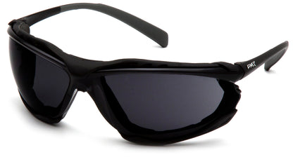 Pyramex Proximity SB9323ST Safety Glasses - Black Frame Dark Gray H2X Anti-Fog Lens - ANSI Z87.1+ CSA Z94.3 | Supplynow.ca