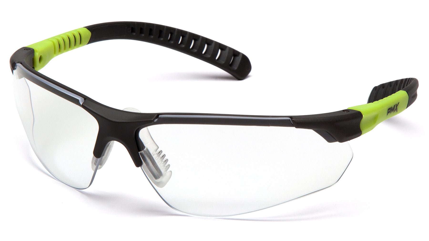 Pyramex Sitecore SGL10110D Safety Glasses - Gray and Lime Frame Clear Lens - ANSI Z87.1+ CSA Z94.3 | Supplynow.ca