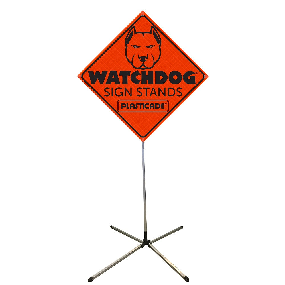 SS410A Medium Height Springless Sign Stand Aluminum