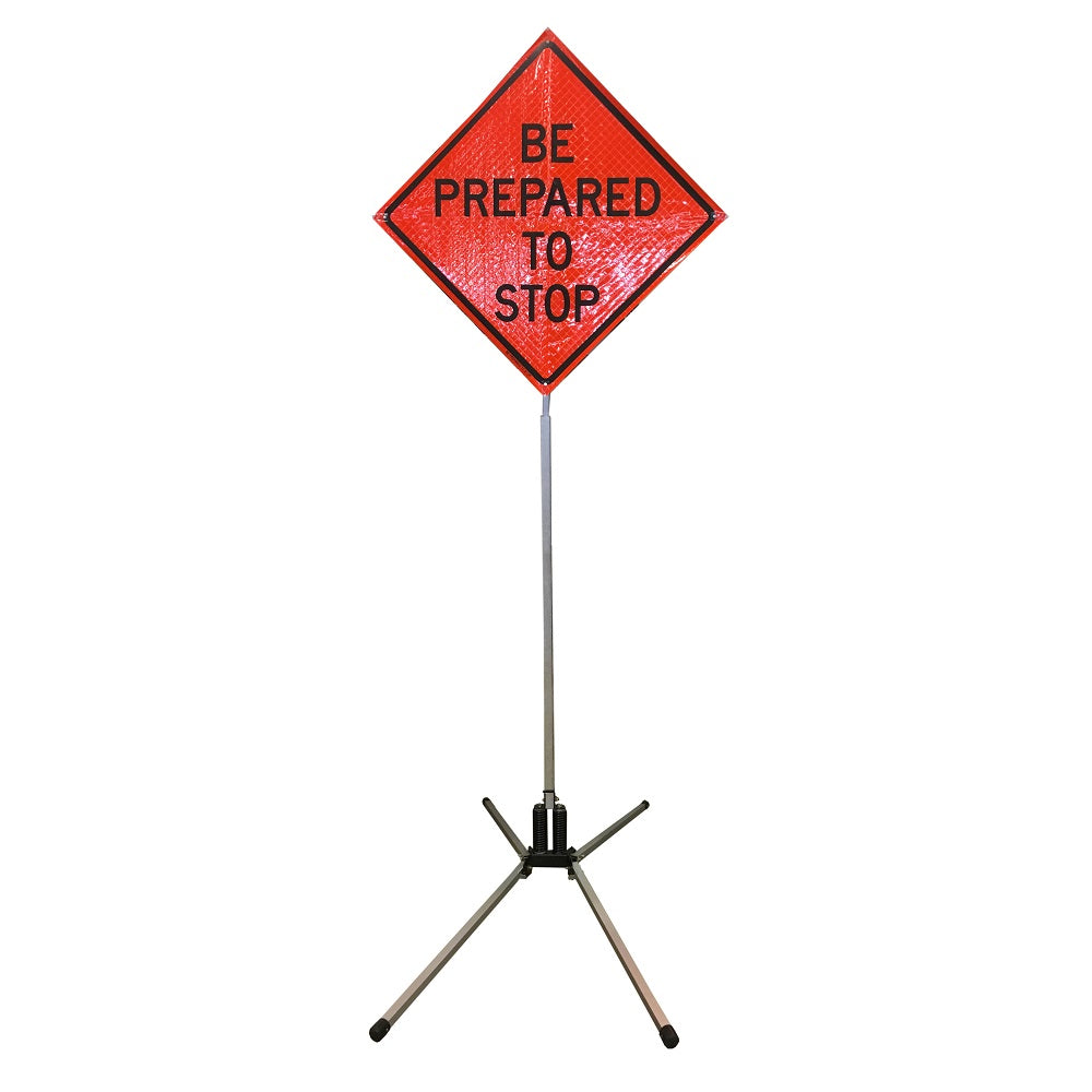 SS520A Tall Double Spring Roll-up Sign Stand