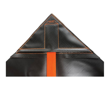 Plasticade Canada Traffic Control Person Ahead (T-21) Roll-Up Traffic Sign - Sewn Pocket on Vinyl - supplynow.ca