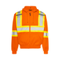 High Visibility Safety Hoodie with Detachable Hood, 4" Reflective Tape