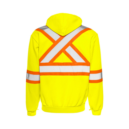 High Visibility Safety Hoodie with Detachable Hood, 4" Reflective Tape
