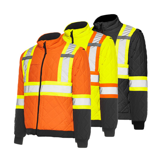 Quilted Freezer Jacket High Vis