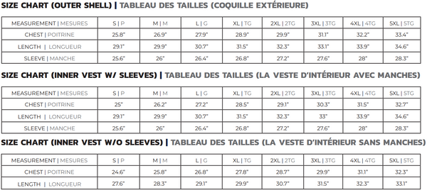 Sizing Chart