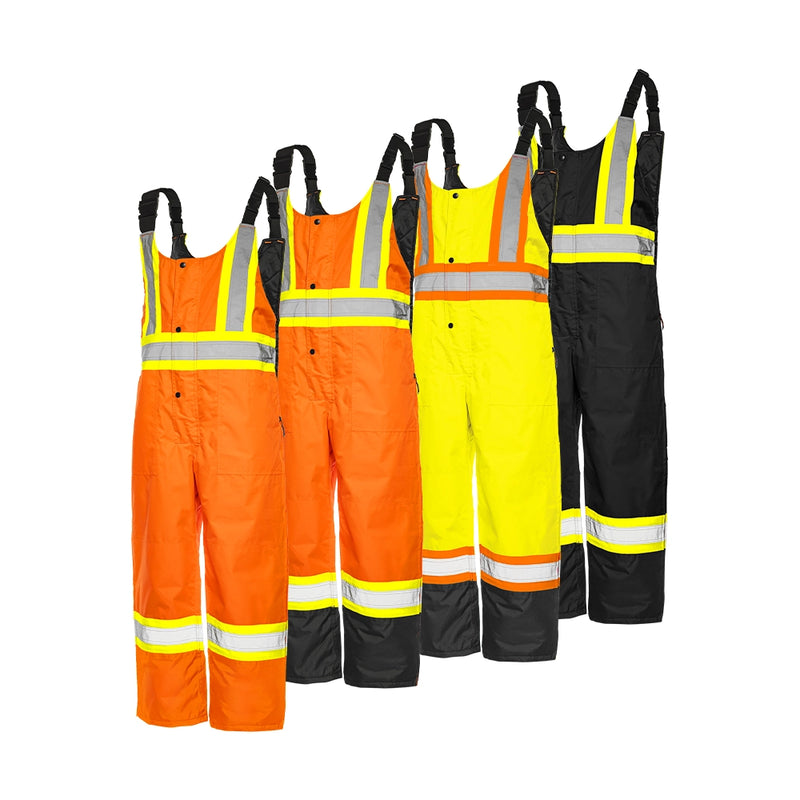 Winter High Visibility Safety Bib Overalls, 4" Reflective Tape