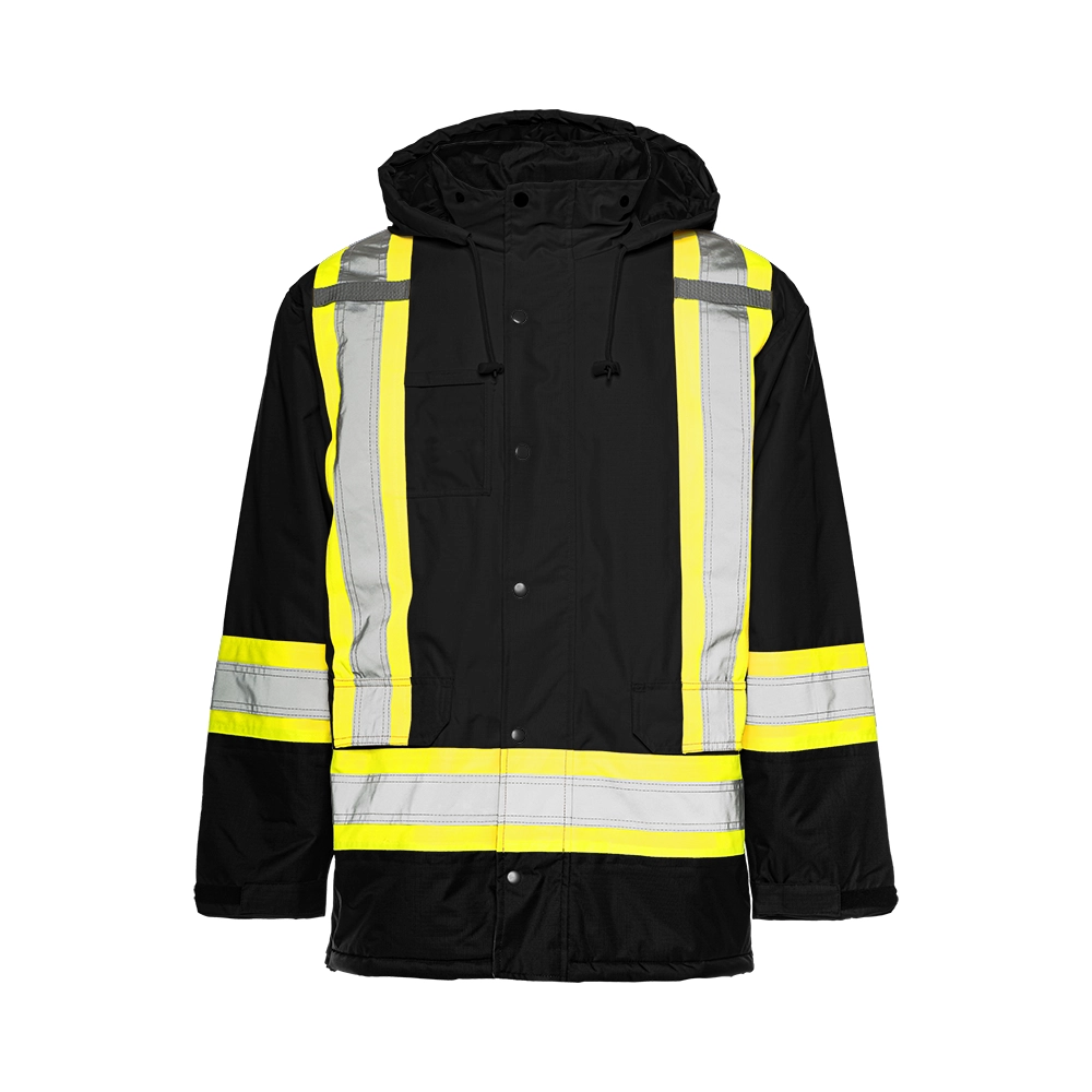 Winter High Visibility Safety Parka, 4" Reflective Tape