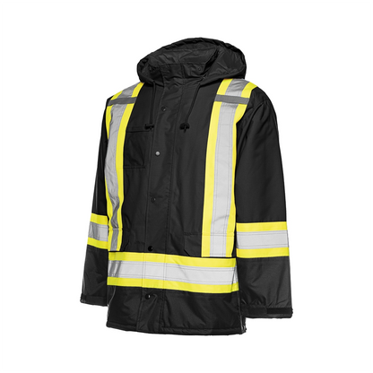Winter High Visibility Safety Parka, 4" Reflective Tape
