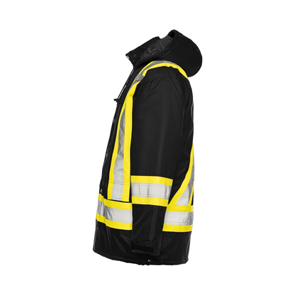 Winter High Visibility Safety Parka, 4" Reflective Tape