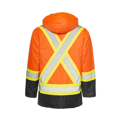Winter High Visibility Safety Parka, 4" Reflective Tape