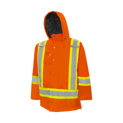 Winter High Visibility Safety Parka, 4" Reflective Tape