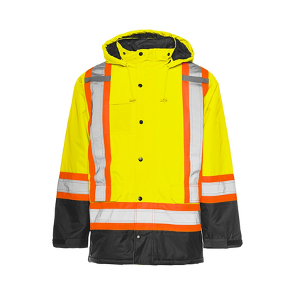 Winter High Visibility Safety Parka, 4" Reflective Tape