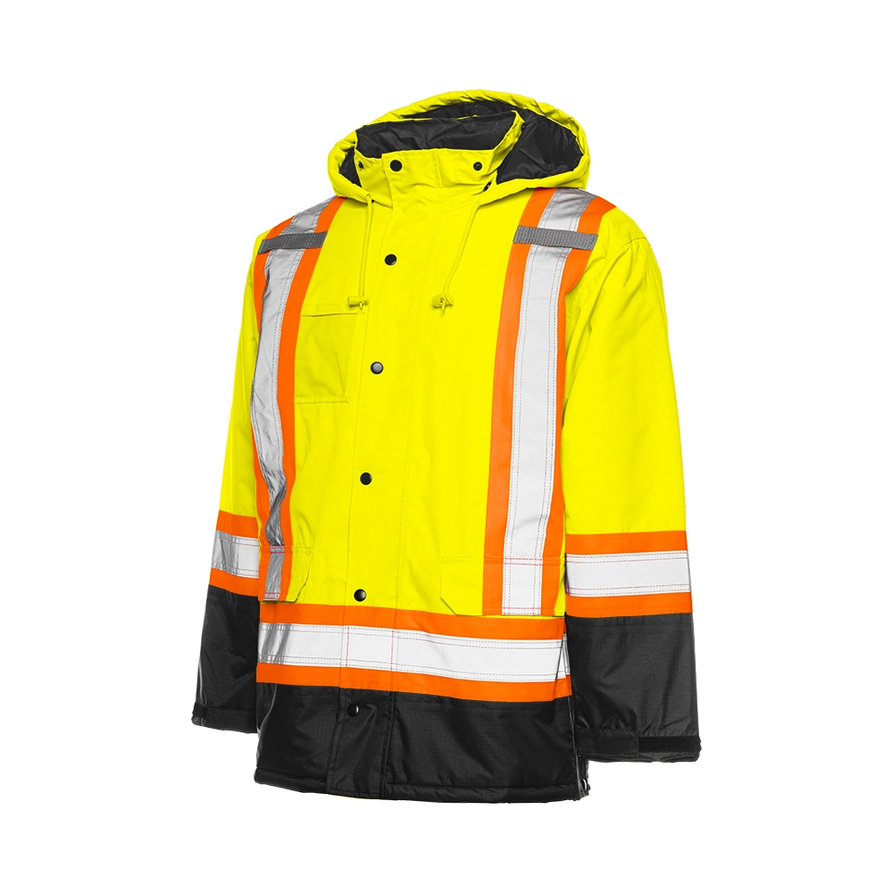 Winter High Visibility Safety Parka, 4" Reflective Tape
