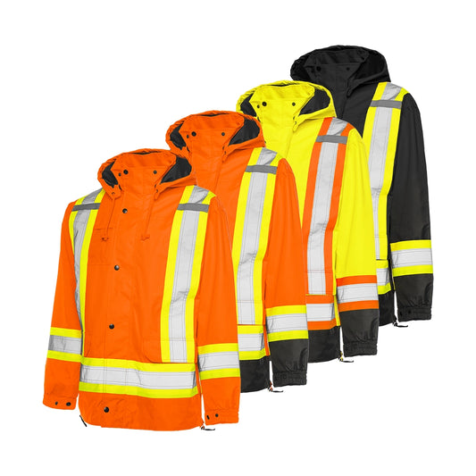 High Visibility 6-in-1 Winter Safety Parka