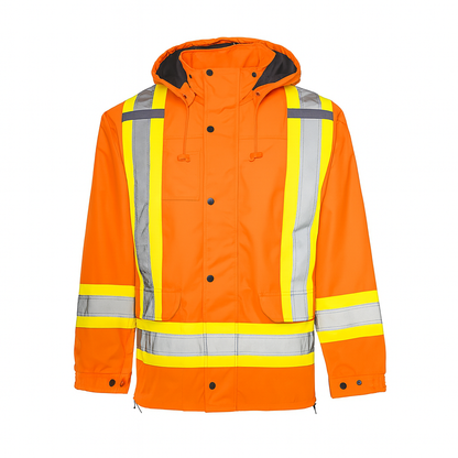 High Visibility 6-in-1 Winter Safety Parka