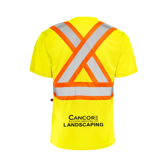 Cancore - High Visibility Safety T-Shirt, Polyester, 4" Reflective Tape