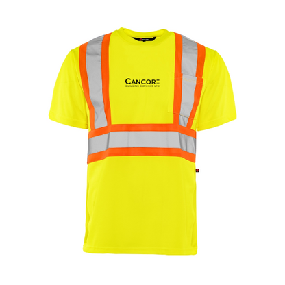 Cancore - High Visibility Safety T-Shirt, Polyester, 4" Reflective Tape