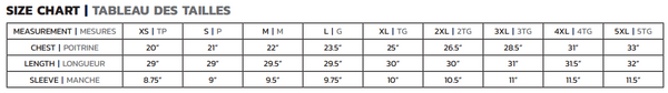 Sizing Chart