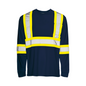 High Visibility Safety T-Shirt, Polyester, 4" Reflective Tape, Long Sleeve