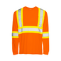 High Visibility Safety T-Shirt, Polyester, 4" Reflective Tape, Long Sleeve