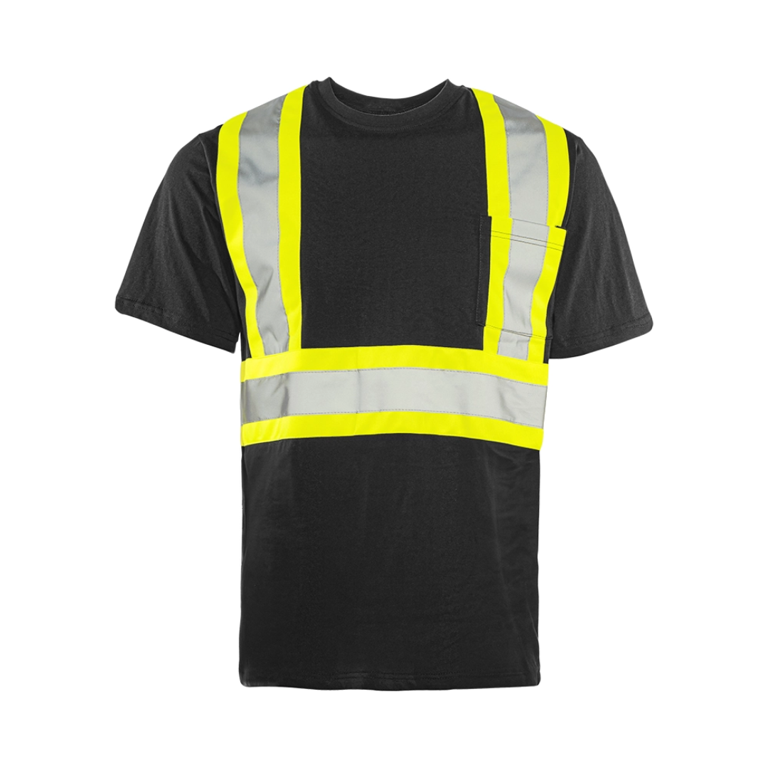 High Visibility Safety T-Shirt, Cotton, 4" Reflective Tape