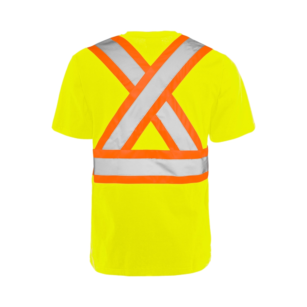 High Visibility Safety T-Shirt, Cotton, 4" Reflective Tape