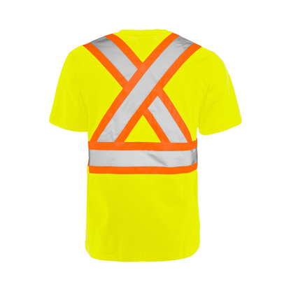 High Visibility Safety T-Shirt, Cotton, 4" Reflective Tape