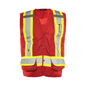 Deluxe Surveyor Vest, 4" Reflective Tape, 17 Pockets