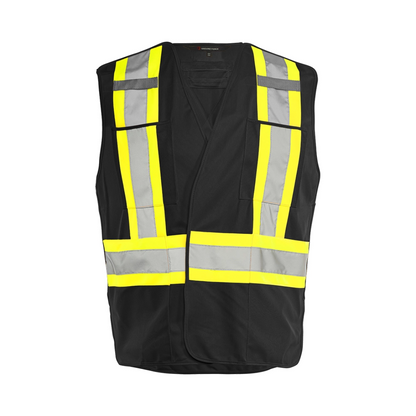 TV4 5 Pt. Tearaway Solid Traffic Vest