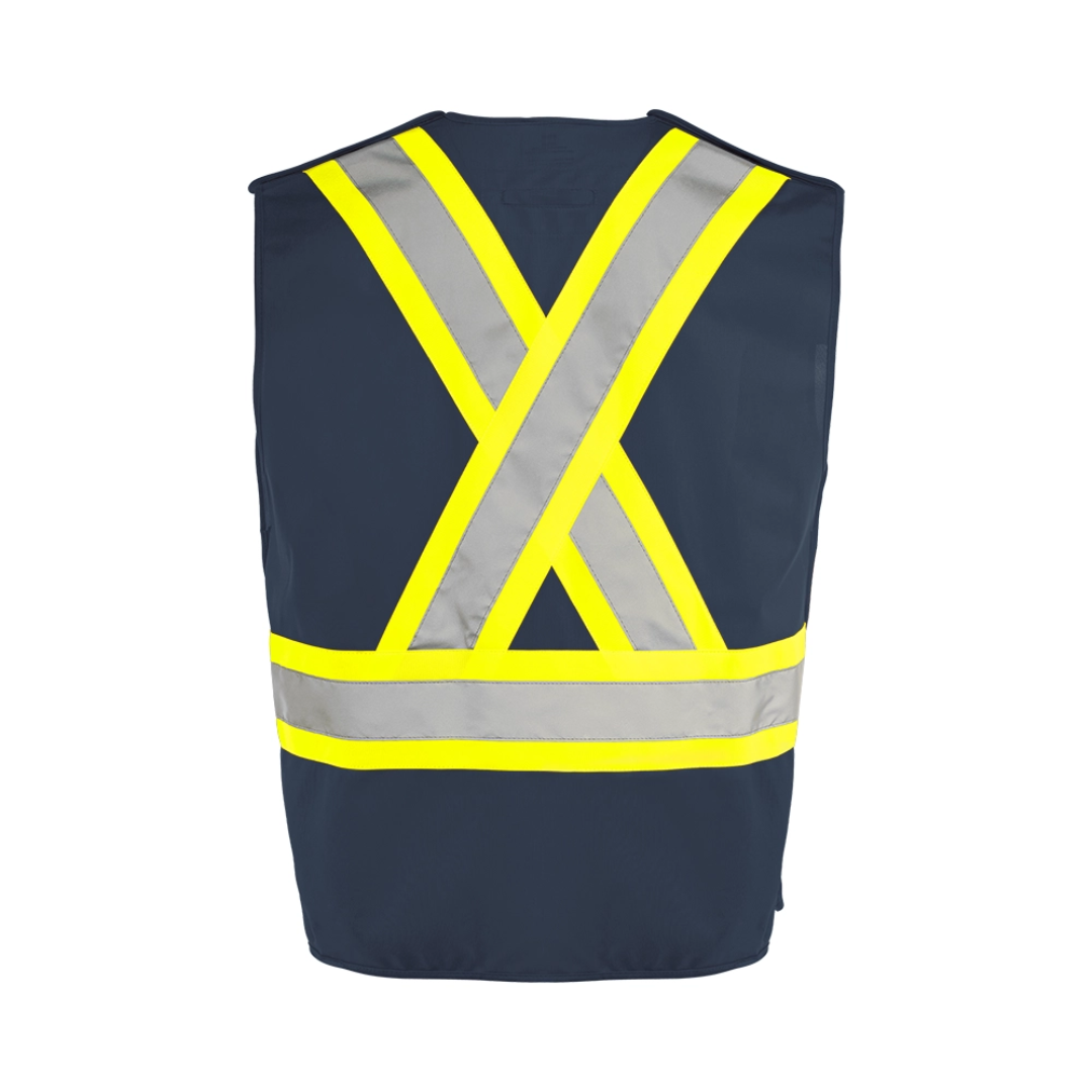 TV4 5 Pt. Tearaway Solid Traffic Vest