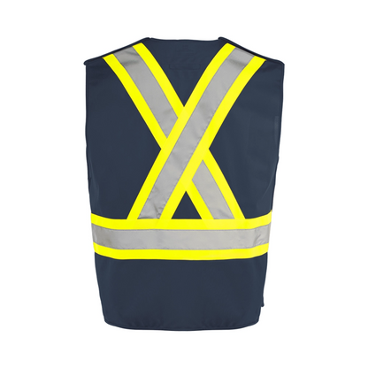 TV4 5 Pt. Tearaway Solid Traffic Vest