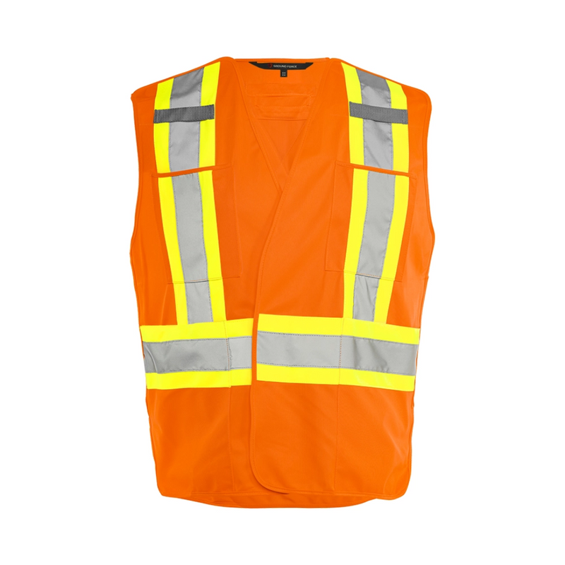 TV4 5 Pt. Tearaway Solid Traffic Vest