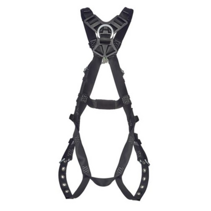 V-Form Arc Flash Harness, Back Web Loop, Tongue Buckle Leg Straps
