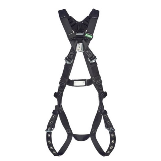 V-Form Arc Flash Harness, Back D-Ring, Quick-Connect Leg Straps