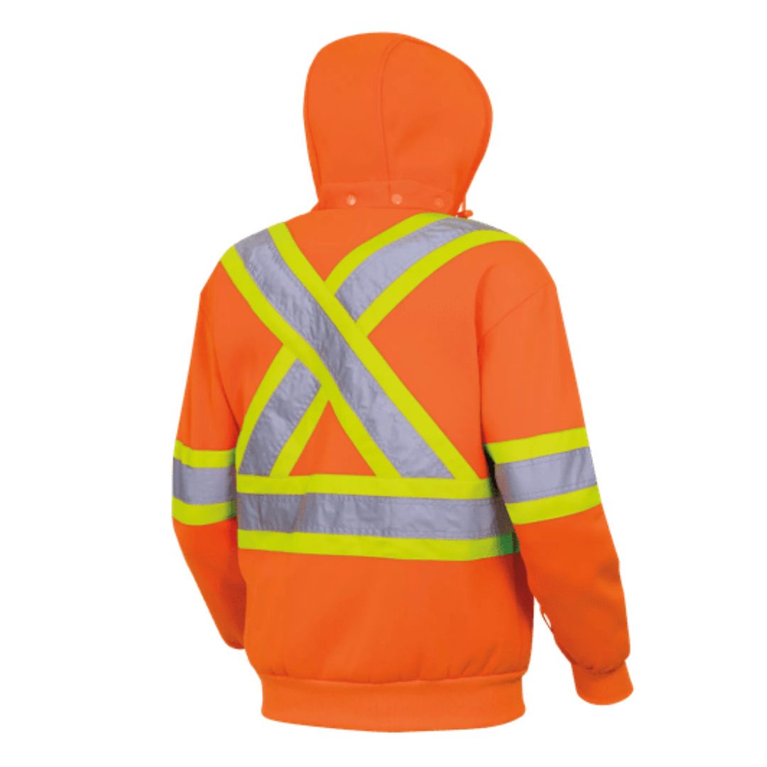 Pioneer Hi-Vis Fleece Safety Hoodie