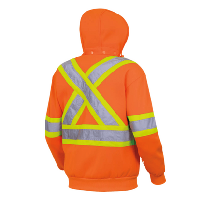 Pioneer Hi-Vis Fleece Safety Hoodie